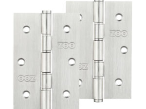 Zoo Hardware 3 Inch Grade 201 Slim Knuckle Bearing Hinge, Satin Stainless Steel (Sold In Pairs)