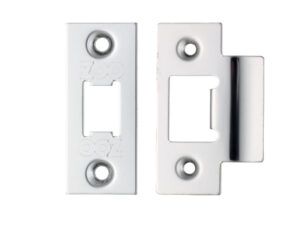 Zoo Hardware Face Plate And Strike Plate Accessory Pack, Polished Stainless Steel