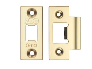 Zoo Hardware Face Plate And Strike Plate Accessory Pack, Pvd Stainless Brass