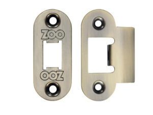 Zoo Hardware Radius Edge Face Plate And Strike Plate Accessory Pack, Florentine Bronze