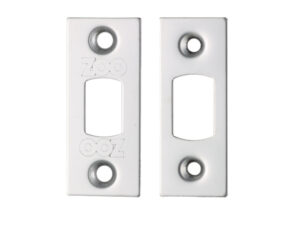 Zoo Hardware Face Plate And Strike Plate Accessory Pack, Polished Stainless Steel