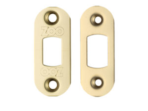 Zoo Hardware Radius Face Plate And Strike Plate Accessory Pack, Pvd Stainless Brass