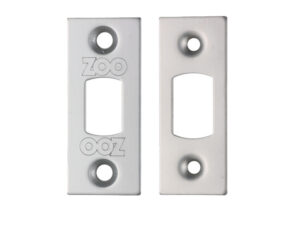 Zoo Hardware Face Plate And Strike Plate Accessory Pack, Satin Stainless Steel