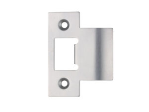 Zoo Hardware Spare Extended Tongue Strike Plate Accessory, Satin Stainless Steel