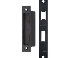 Zoo Hardware Face Plate And Strike Plate Accessory Pack, Powder Coated Black