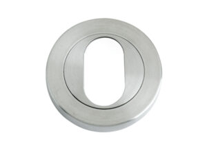 Zoo Hardware Zps Oval Profile Escutcheon, Satin Stainless Steel