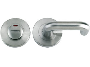 Zoo Hardware Zps Disabled Bathroom Turn & Release With Indicator & Rtd Lever, Satin Stainless Steel