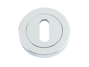 Zoo Hardware Stanza Standard Profile Escutcheon, Polished Chrome