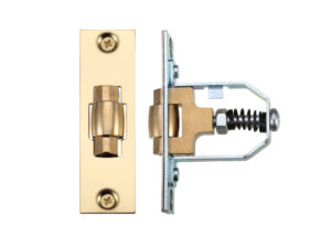 Zoo Hardware Adjustable Roller Latch (76Mm), Polished Brass