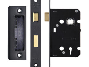 Zoo Hardware 3 Lever Contract Sash Lock (64Mm Or 76Mm), Powder Coated Black