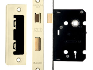 Zoo Hardware 3 Lever Contract Sash Lock (64Mm Or 76Mm), Pvd Stainless Brass