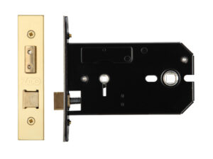 Zoo Hardware Horizontal Bathroom Lock (127Mm Or 152Mm), Pvd Stainless Brass