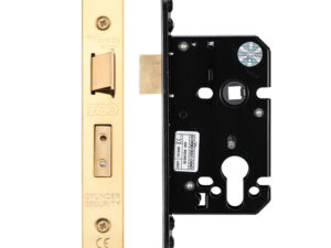 Zoo Hardware Euro Sash Lock (67.5Mm Or 79.5Mm), Pvd Stainless Brass