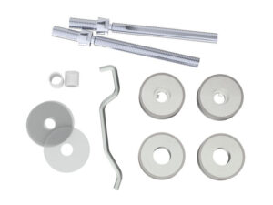 Eurospec Back To Back Fixing Kits, For 19Mm Dia Bar, Polished Or Satin Finish