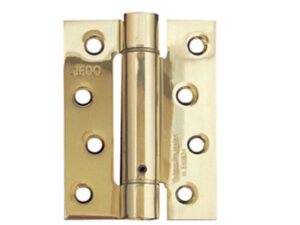 Frelan Hardware 4 Inch Door Closer Set Spring Hinge, Polished Brass (Sold In Packs Of 3)