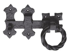 Ludlow Foundries Ring Handle Gate Latch 152Mm, Black Antique