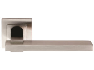 Eurospec Tange Flat Stainless Steel Door Handles - Satin Stainless Steel (Sold In Pairs)