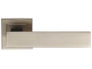 Eurospec Trafalgar Door Handles On Square Rose - Grade 304 Satin Stainless Steel