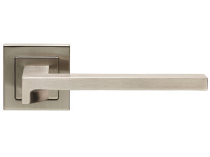 Eurospec Madison Door Handles On Square Rose - Grade 304 Satin Stainless Steel