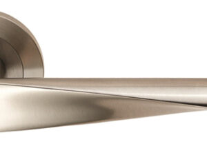 Eurospec Brema Satin Stainless Steel Door Handles (Sold In Pairs)