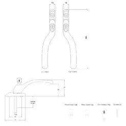 Connoisseur Cranked Locking Right Handed Window Handle