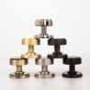 Millhouse Brass Boulton Solid Brass Stepped Mortice Knob on Concealed Fix Rose - Antique Brass MH350SMKAB
