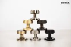 Millhouse Brass Boulton Solid Brass Stepped Mortice Knob on Concealed Fix Rose - Antique Brass MH350SMKAB