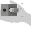 Deadlocking Nightlatch, Dark Metallic Finish/Brass Cylinder, High Security, with Automatic Deadlock