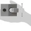 Deadlocking Nightlatch, Dark Metallic Finish/Brass Cylinder, High Security, with Automatic Deadlock