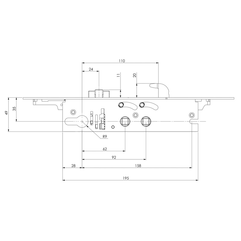 Yale Doormaster Gearbox G2000 Hook 35 Through Follower