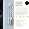 CODELOCKS KL1000 Classic Electronic Kitlock Cabinet Lock S/Grey NetCode