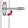 Yale P-YSMDC-WH Surface Mounted Door Closer, Spring Loaded with Adjustable Tensioner, Automatic Closure of Doors Up to 50 kg, White Finish