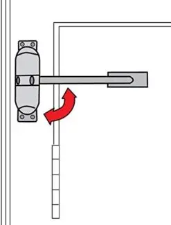 Yale P-YSMDC-WH Surface Mounted Door Closer, Spring Loaded with Adjustable Tensioner, Automatic Closure of Doors Up to 50 kg, White Finish