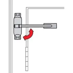 Yale Surface Mounted Door Closer Polished Chrome P-YSMDC-PC