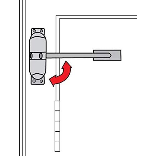 Yale Surface Mounted Door Closer Polished Chrome P-YSMDC-PC