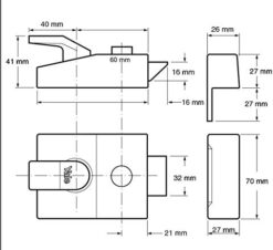 P89 Deadlocking Nightlatch