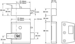 P1 Double Locking Nightlatch