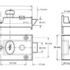 Traditional Nightlatch, Standard Security, Brass Finish