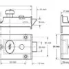 Traditional Nightlatch, Standard Security, Brass Finish