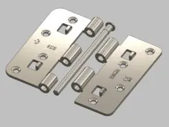 4542 UKCA & CE Grade 7 Fire Door Security Butt Hinge Fixed Pin
