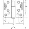 4710 Maintenance Free UKCA & CE Grade 10 Symmetrical Lift Off Fire Door Hinge