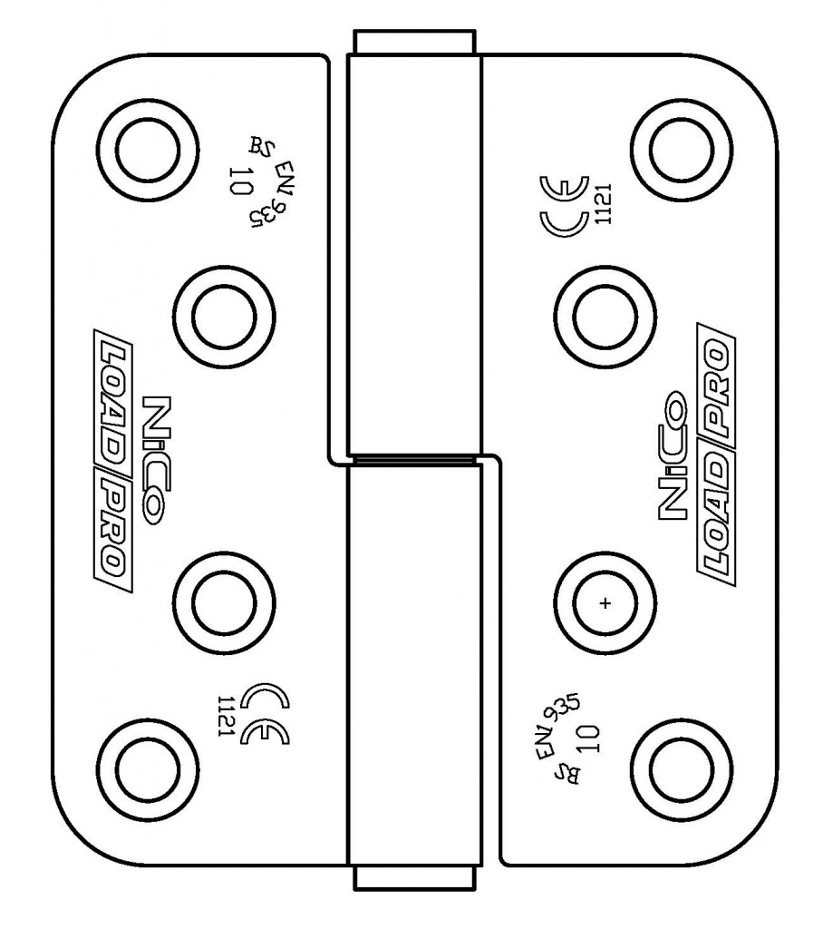 4710 Maintenance Free UKCA & CE Grade 10 Symmetrical Lift Off Fire Door Hinge