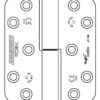 4717 Maintenance Free UKCA & CE Grade 12 Symmetrical Fire Door Hinge