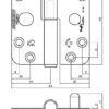 4718 Maintenance Free UKCA & CE Grade 12 Symmetrical Lift Off Fire Door Security Hinge