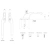 Connoisseur Offset Locking Right Hand Window Handle