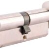 Yale PKMT3030-NP - KM Superior 1 Star Euro Cylinder Lock - Thumb Turn - 30/30 (70mm) / 30:10:30 - Nickel Finish - High Security - 2 Cylinders