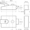 Deadlocking Nightlatch, Chrome Finish, High Security with Automatic Deadlock