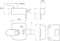 X9 Safety Handle Nightlatch