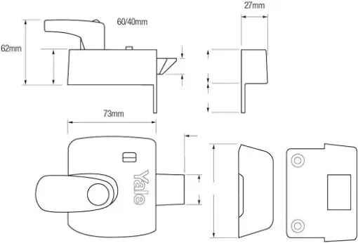 X9 Safety Handle Nightlatch