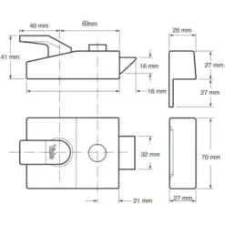 P89 Deadlocking Nightlatch